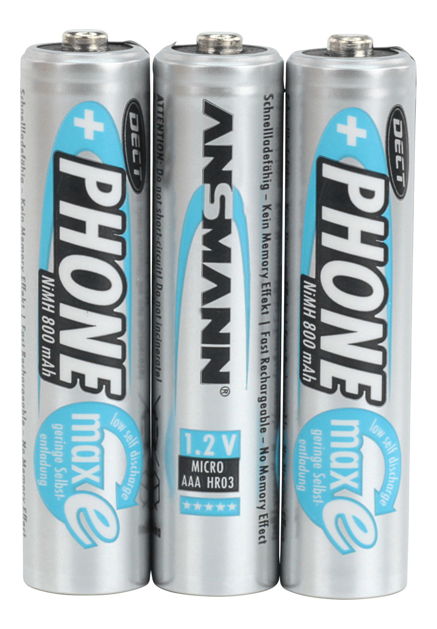NiMH Akku Micro AAA 800 mAh maxE - 3er Blister