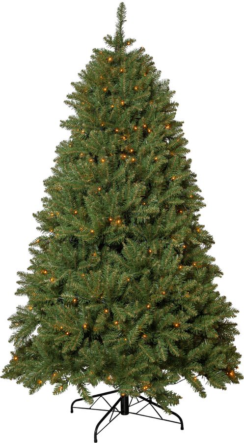 Künstlicher Weihnachtsbaum Narvik - grün, 300 Lämpchen, 210cm Höhe