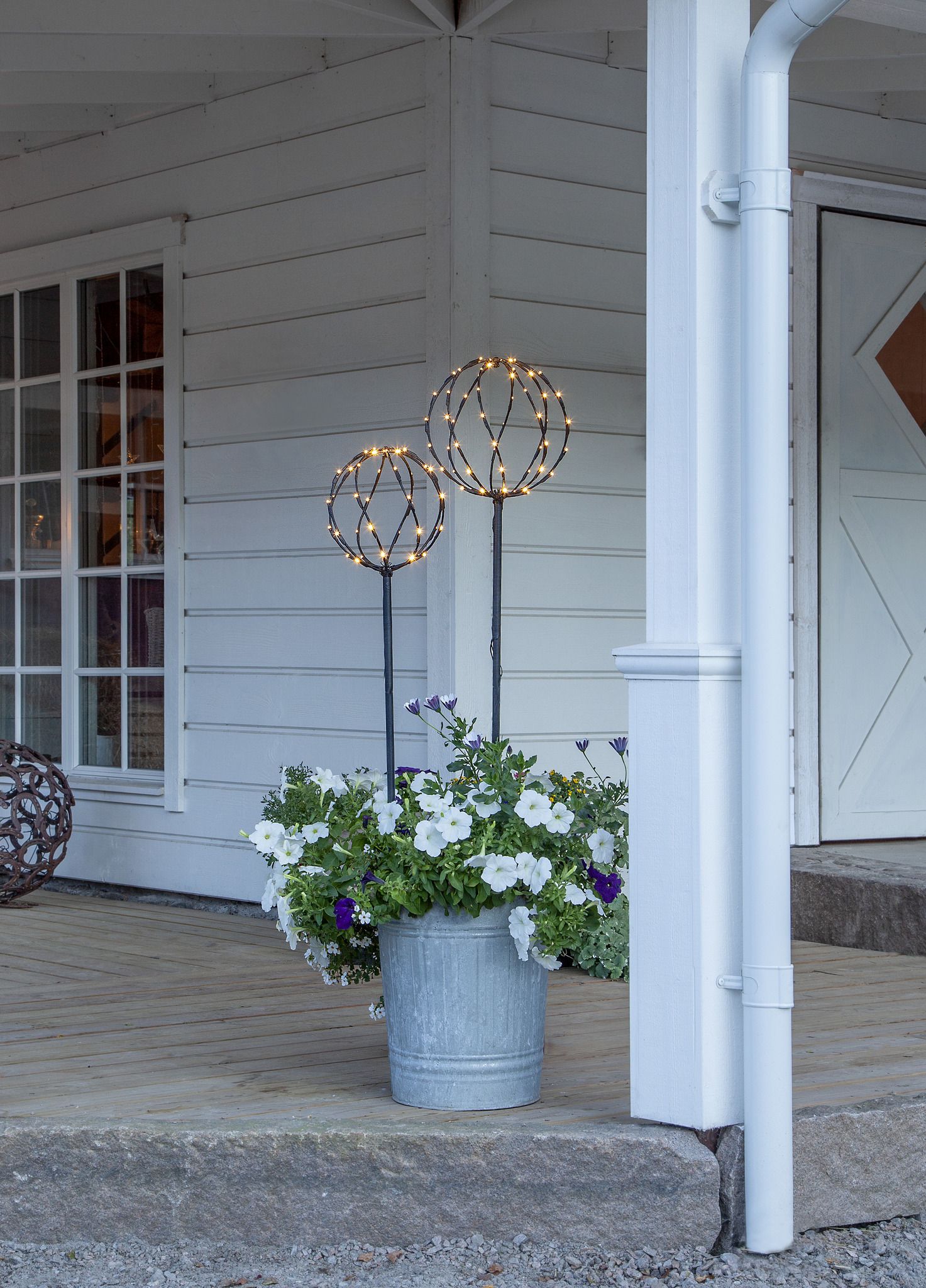 Outdoor Decoration Sphere - IP44, Warmweiss, 96 LED's