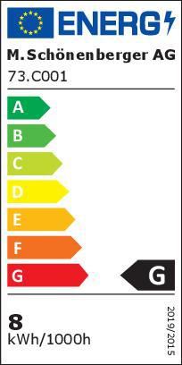 Lampada da incasso a LED a parete DIAVEL - 7.5W, 330lm, 2700K, IP67, schwarz/edelstahl, nicht dimmbar
