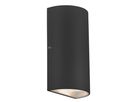 Rold - 2X5W , 2x350lm, 3000K, IP54, CRI 80, 2x125°, schwarz, nicht dimmbar, L=90mm, B=55mm, H=160mm