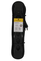 Steckdosenleiste PRINCIPIO 3xH/3xV Magnet - 6x T13 (3x horizontal / 3x vertikal), 5.0m Kabellänge, Schalter, schwarz