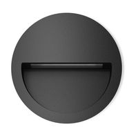 LED Wandanbauleuchte CAPETOWN (Rund) - 4.5W, 150lm, 3000K ,IP65, CRI 80, 65°, dunkelgrau, nicht dimmbar, D=100mm, H=30mm