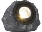 Décoration solaire Rocky - Grau, Lichtfarbe Warmweiss