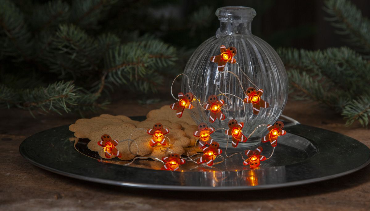 Lichterkette Dew Drop - IP20, Warmweiss, 12 LED