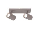 2er Spot Wand-/Deckenleuchte  TINNIS  L: 26cm sand - IP20, GU10, Beige