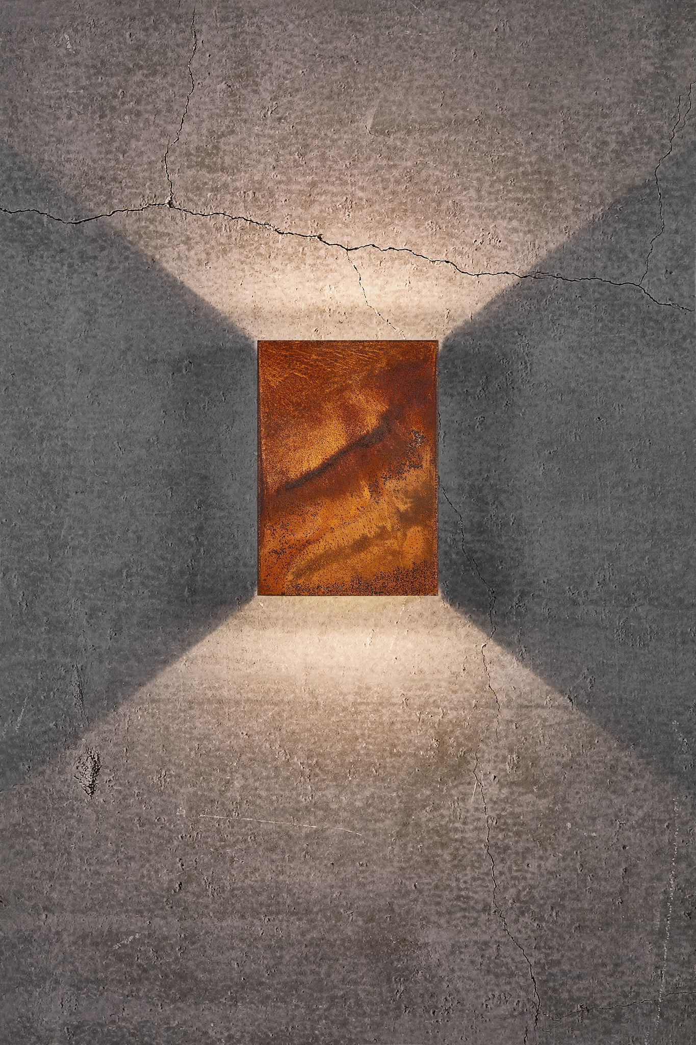 Fold 15, Wandleuchte, Corten - LED Modul, 10W LED, IP54