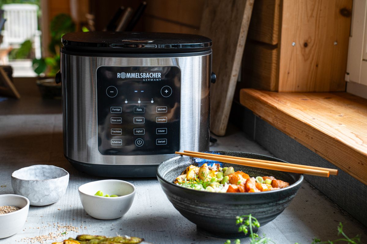 MULTI REISKOCHER MRK 950 - Multireiskocher, Edelstahl/schwarz, 860W