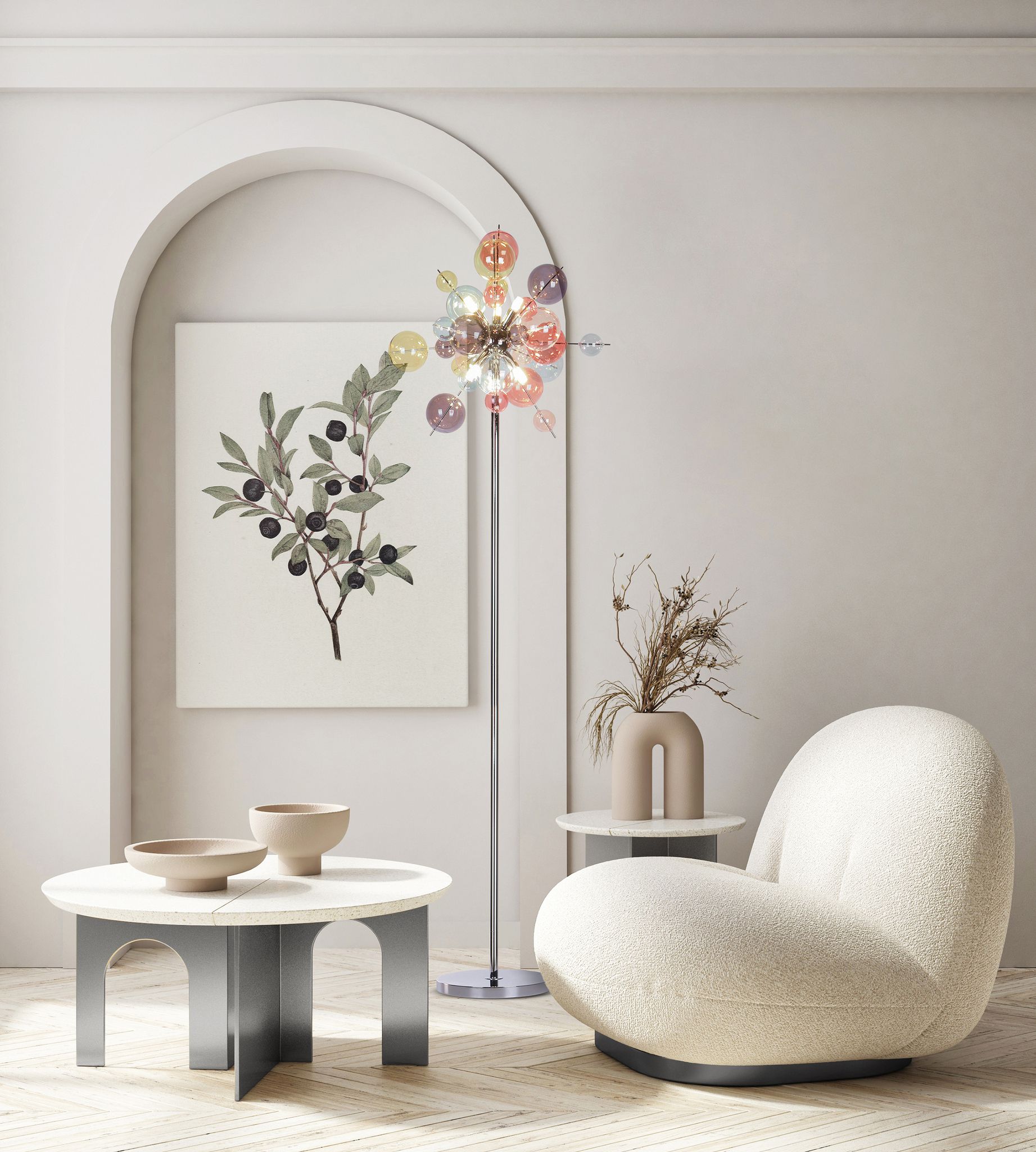 Stehleuchte EXPLOSION pastellfarben - G9, IP20, 230V