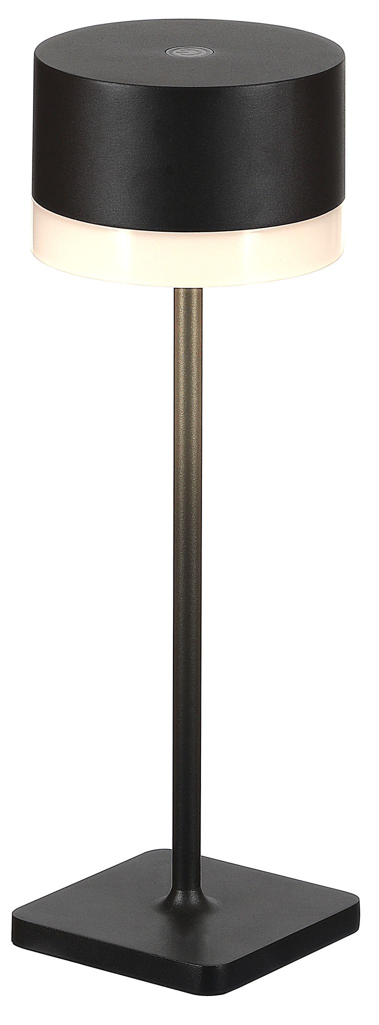 Akku Tischleuchte mit Ladestation SURYA Schwarz - IP54, Warmweiss, 220lm