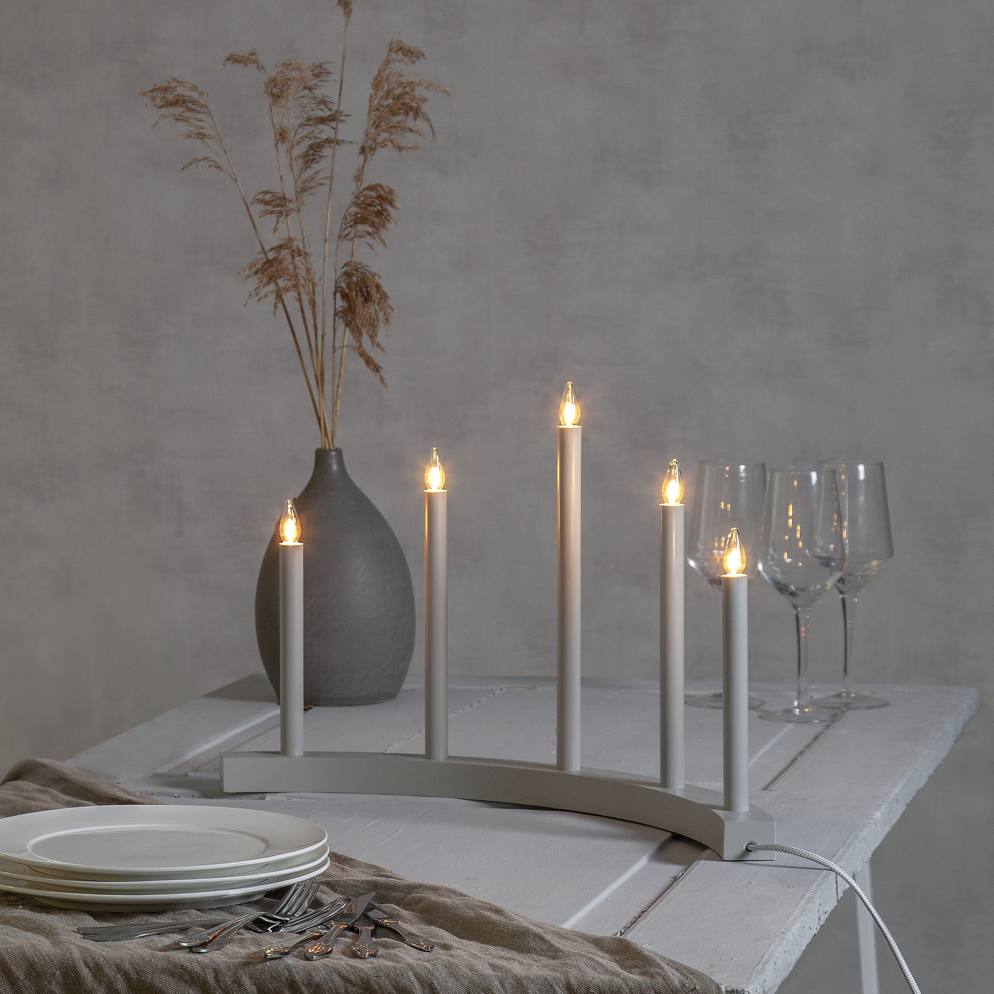 Kerzenständer  Accent - IP20, Warmweiss, 5 LED