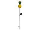 LED-Solar Erdspieß Ananas orange 81cm - IP44, kaltweiss, W
