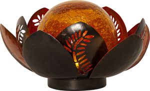 Solar Decoration Lilly - Warmweiss, IP44, Amber