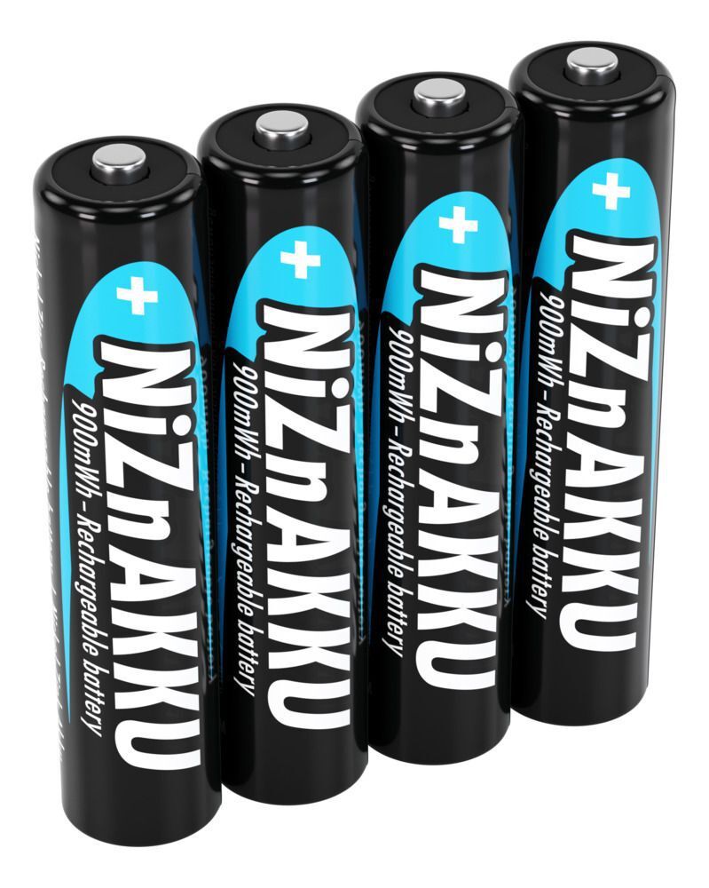 NiZN Akku Micro AAA 900mWh 4er - Micro AAA Akku 550 mAh