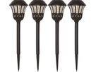Solar Wegbeleuchtung 4 Pack Lace - Warmweiss, IP44, Schwarz