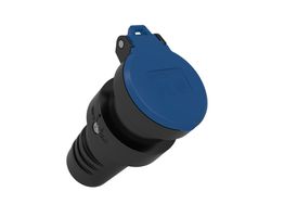 Kupplung T13 IP55 schwarz - Kupplung  Typ 13, L+N+PE, 10 A, 250 V, IP55