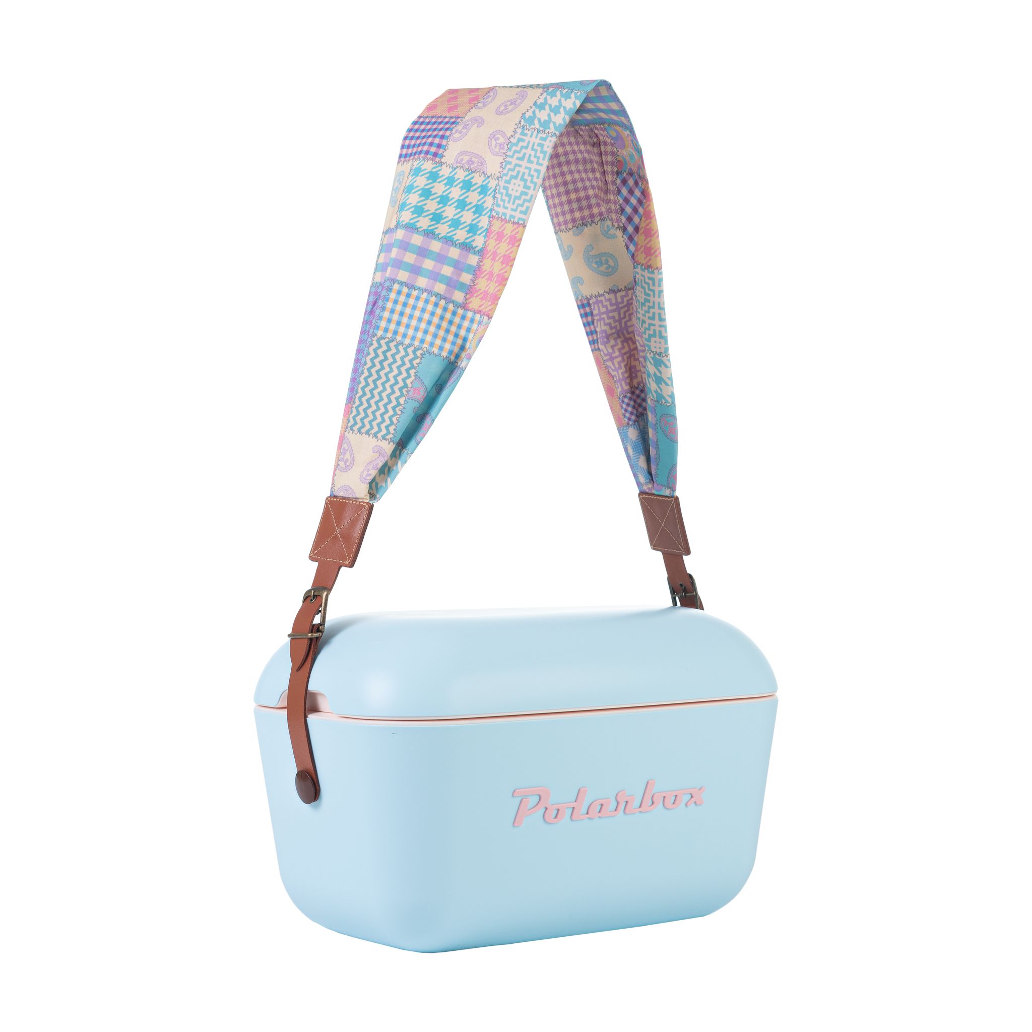 Polarbox Textil-Umhängelasche Patchwork - Optionaler Baumwoll-Strap für die Polarbox