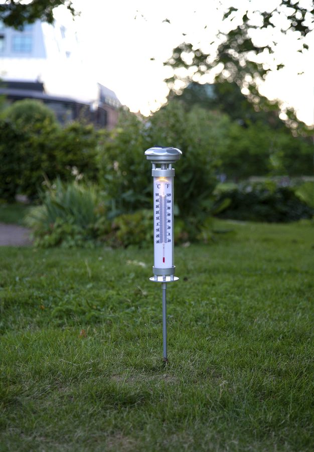 Solar Decoration Celsius - Silber, Lichtfarbe Warmweiss