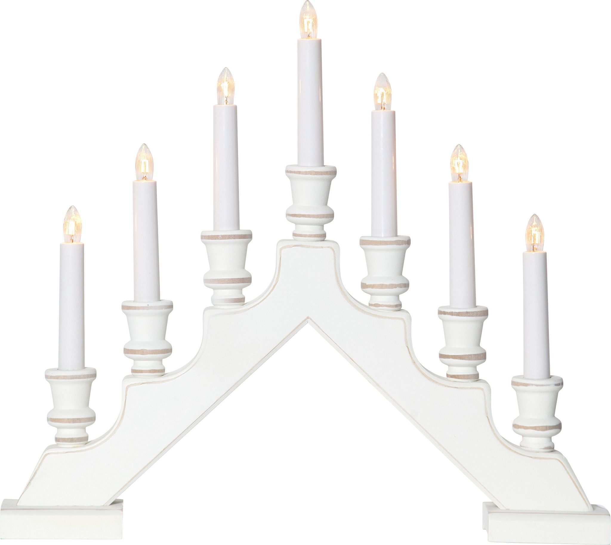Kerzenleuchter Sara - IP20, Weiss, Warmweiss