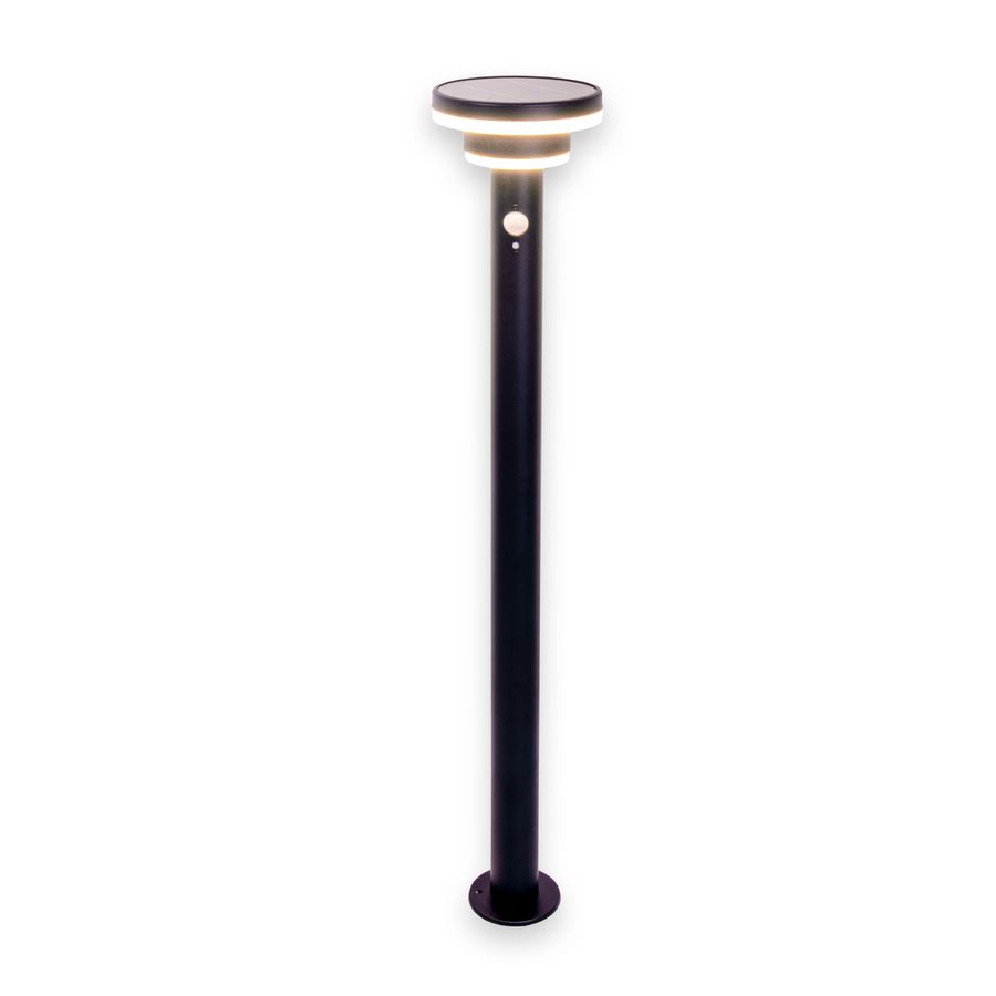 LED Solarleuchte NORA H: 86 cm mit Erdspieß - IP44, 3W, Warmweiss