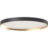 LED DALI-Anbauleuchte SUGAR 900 (4000K) - 68W, 6300lm, 4000K, IP40, CRI 90, 90°, schwarz-gold, DALI dimmbar, D=900mm, H=103mm
