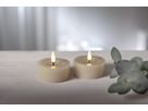 LED Teelicht 2 Pack Flamme Flow - Indoor, Beige, 5.5cm  Höhe, Timerfunktion