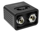 Taschenlampe COB LED-Leuchte mit 9V Batterie - 60lm, IP20, Schwarz