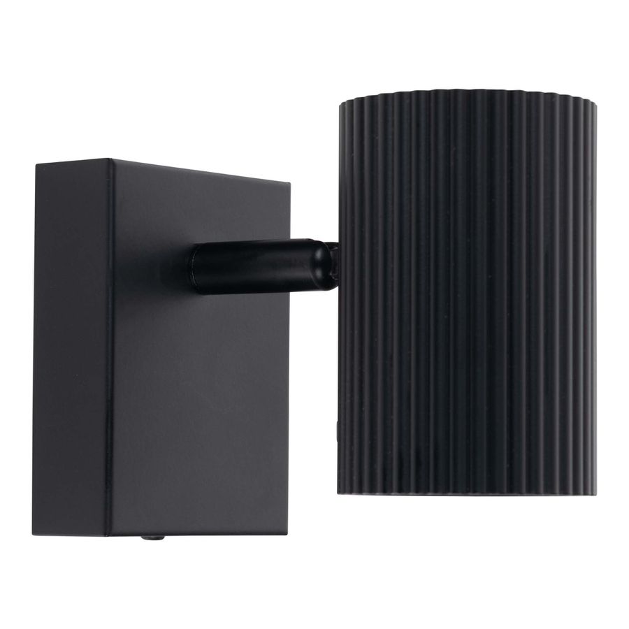 1er Spot Wand-/Deckenleuchte  TINNIS  L: 13cm schwarz - IP20, GU10, Schwarz