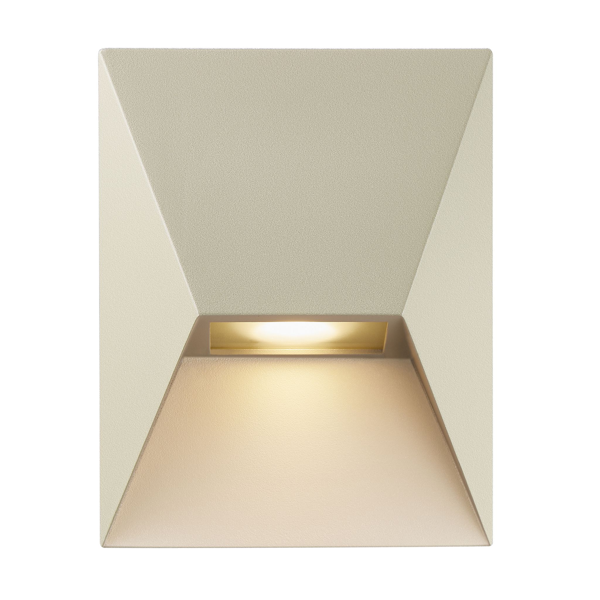Wandleuchte PONTIO 15 - 1xGU10 (exkl.), max.25W, IP54, sand, dimmbar (optional Leuchtmittel), L=150mm,B=150mm, H=190mm