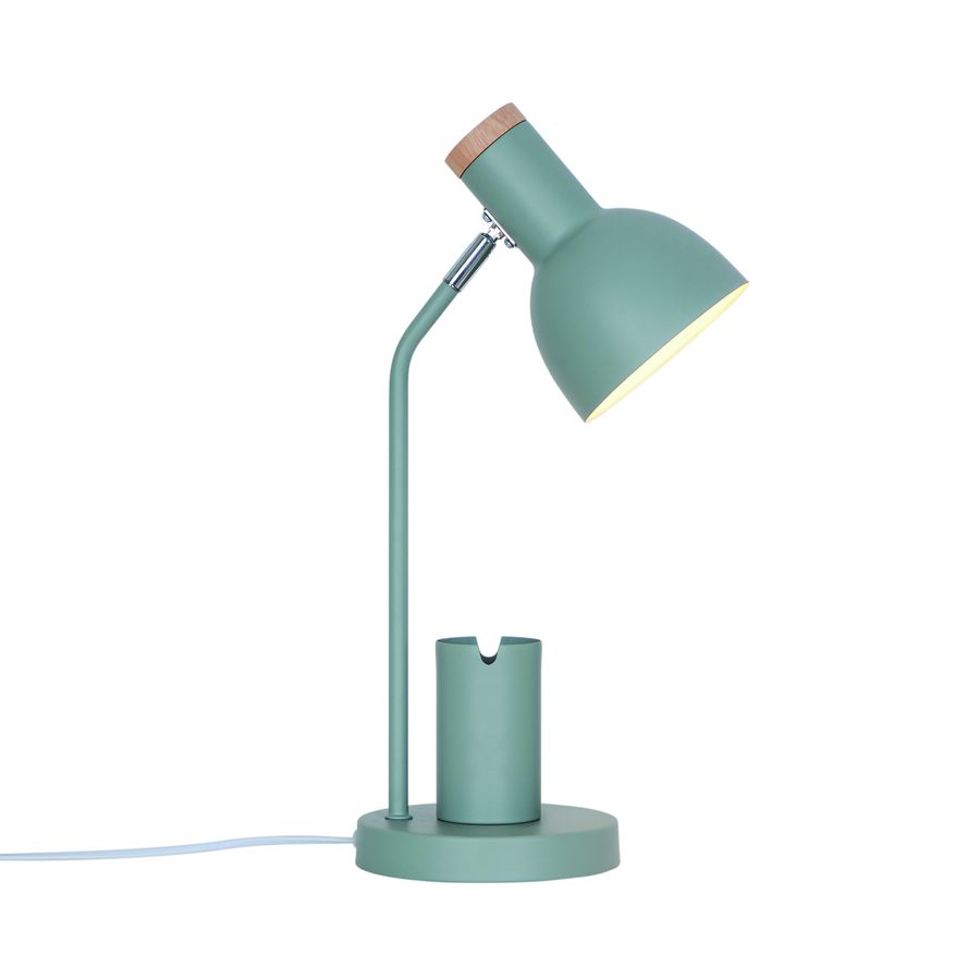 Tischleuchte Devone Dusty Grün - 15W, E27, IP20
