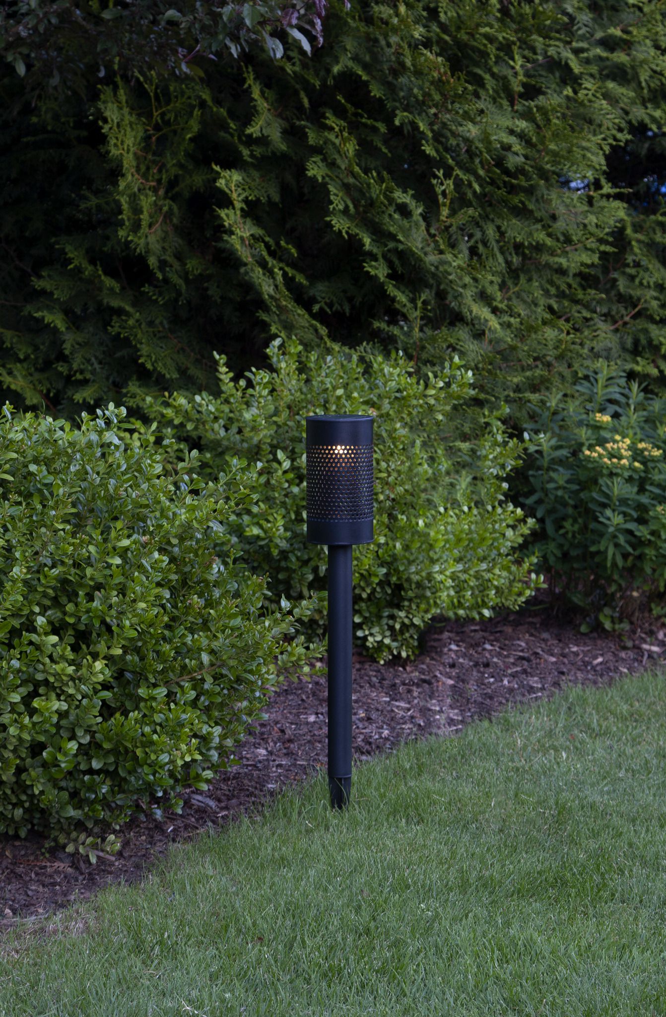 Solar Poller-Leuchte Blace - Schwarz, Lichtfarbe Warmweiss
