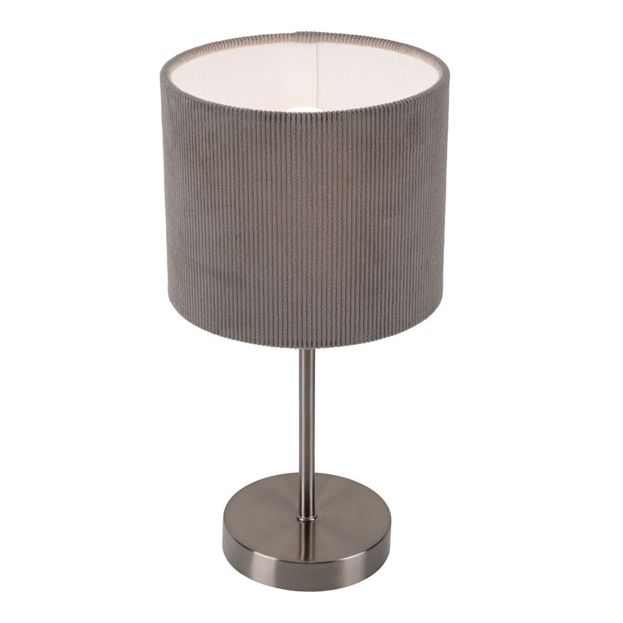 Tischleuchte  ARDITA  H: 36cm grau - IP20, E27, Grau