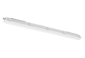 LED Feuchtraumleuchte Duster (1500) - 28-50W, 4480-8000lm, 3000/3500/4000K, IP65, CRI 80, 160°, grau, nicht dimmb., L=1500mm, B=77mm, H=7