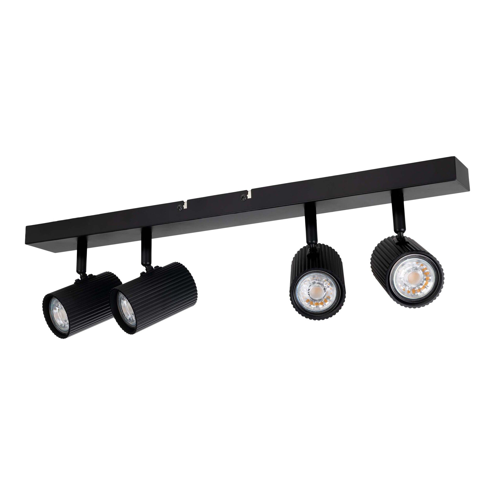 4er Spot-/Deckenleuchte  TINNIS  L: 56cm schwarz - IP20, GU10, Schwarz