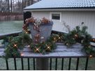 Künstliche Girlande Canadian - grün, 30 LED's, 20cm Höhe