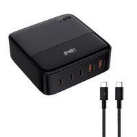 Desktop USB-Charger 240W - Out: C1: 140W PD, C2 + C3: 100W PD, A1 + A2: 60W + 1m USB-C to C Cable inkl., S+ zertifziert