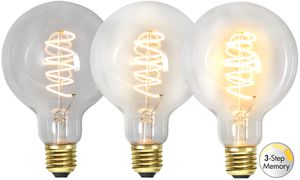 Lampada a led E27 G95 Decoled Spiral Clear 3-step - E27, 270Lm, 2100K, 4W, 220-240VAC