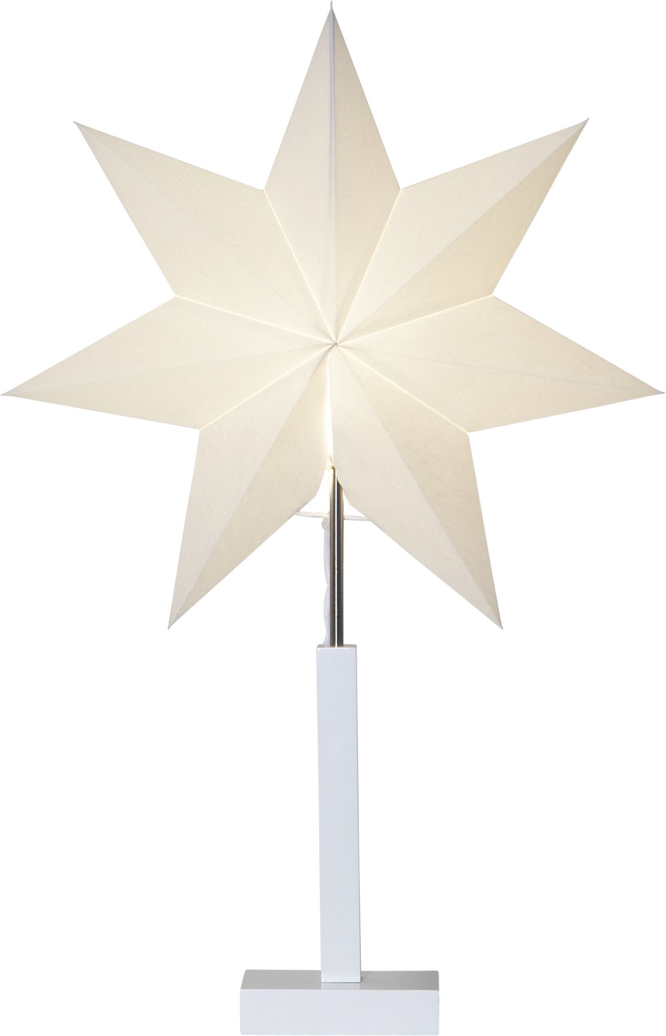 Tischstern Karo - IP20, Weiss