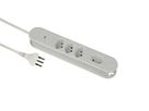 Steckdosenleiste Re:Life - 4x T13., 1.8m Kabel, weiss