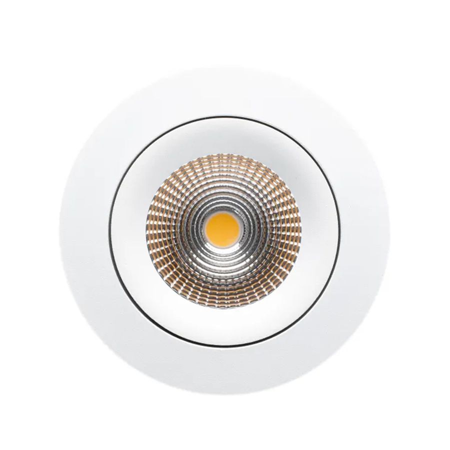 LED Einbauspot-Set ONE 360 SUNLIKE (3000K) - 8W, 559lm, 3000K, IP44, CRI 98, 36°, weiss, dimmbar, D=90mm, H=45.4mm, BL=68mm