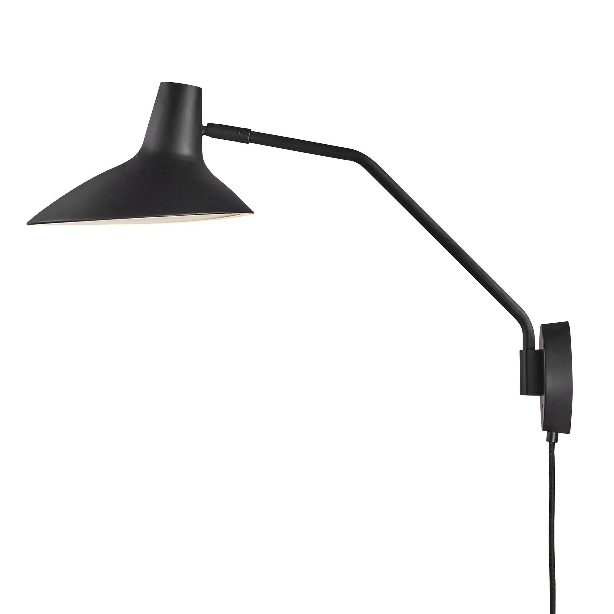 Darci, Wandleuchte, Schwarz - IP20, E14