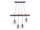 4er Pendell: WOODLAND L: ca. 100 cm - E27, IP20, 40W, 230V