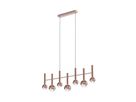 7er LED Pendelleuchte  SINGAPUR  L: 98cm kupfer - IP20, LED-Modul, Kupfer