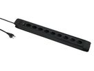 PRINCIPIO 9xH - 9x T13 horizontal, 2.0m Kabellänge, Schalter, schwarz
