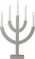Kerzenleuchter Anno - IP20, Grau, Warmweiss
