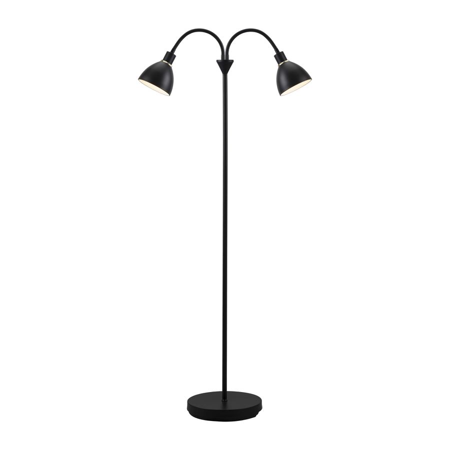Ray, Stehleuchte, Schwarz - E14, max. 2x40W, IP20