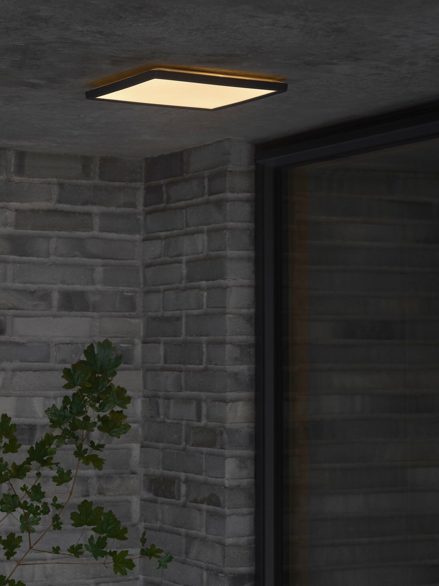Deckenleuchte Oja 29 Outdoor Square  Schwarz - 14W, LED-Modul, IP54