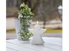 Outdoor Dekoration Flamme Angel - Outdoor, Weiss, 18.5 cm Höhe, Timerfunktion