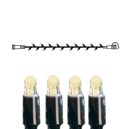 System LED Extra, Lichterkette 500cm - Schwarz, Warmweiss