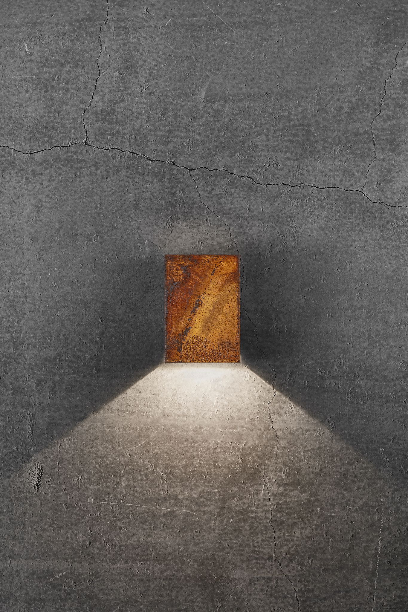 Fold 10, Wandleuchte, Corten - LED Modul, 7,4W LED, IP54